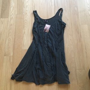 Cute , edgy mini grey dress